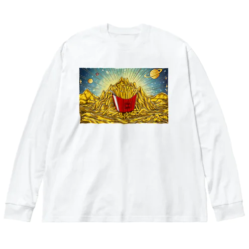 黄金とポテト ー Golden and Potato ー ビッグシルエットロングスリーブTシャツ