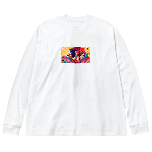 ことわざ物語：鬼に金棒 Big Long Sleeve T-Shirt