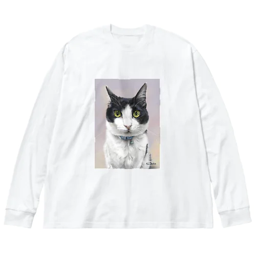 ハチワレ　凪ちゃん Big Long Sleeve T-Shirt