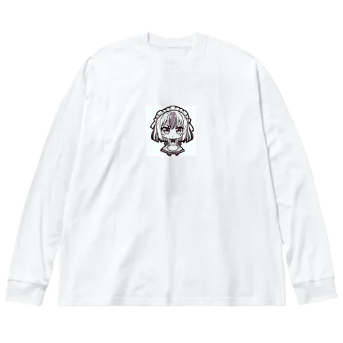 かわいいメイドさん Big Long Sleeve T-Shirt