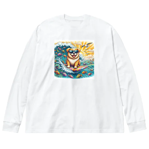 サーフィンワンコ Big Long Sleeve T-Shirt