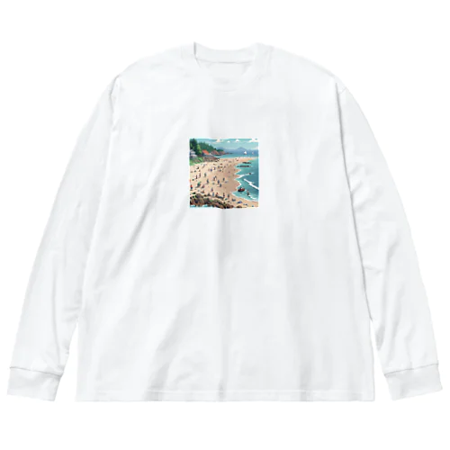 ピクセルアートの5月_潮干狩り Big Long Sleeve T-Shirt