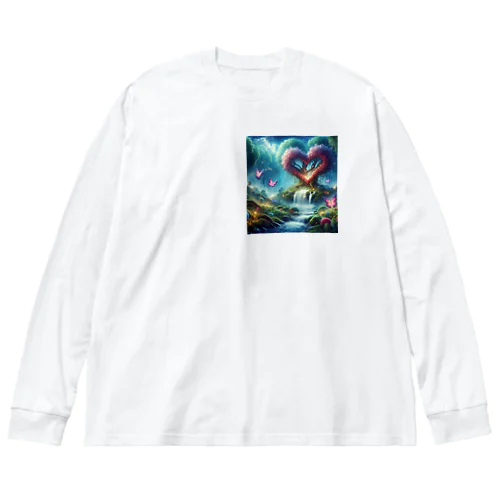 神秘的なハート Big Long Sleeve T-Shirt