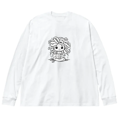 メドゥーサ・ちびキャラ・線画 Big Long Sleeve T-Shirt