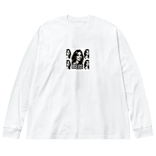 笑顔で役立たず言う美女２ Big Long Sleeve T-Shirt