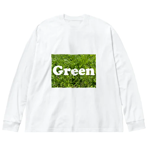 Green ビッグシルエットロングスリーブTシャツ