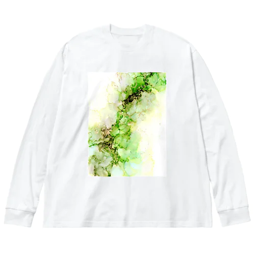 Ink-Art 翡翠 ビッグシルエットロングスリーブTシャツ