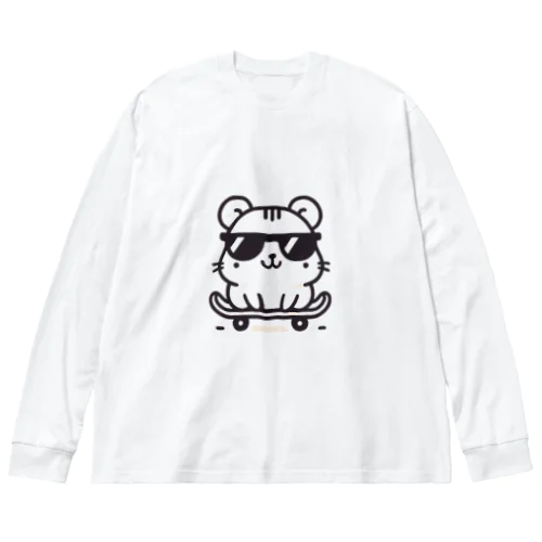 スケボーハムスター Big Long Sleeve T-Shirt