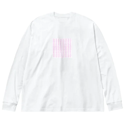 やわらかピンク ビッグシルエットロングスリーブTシャツ