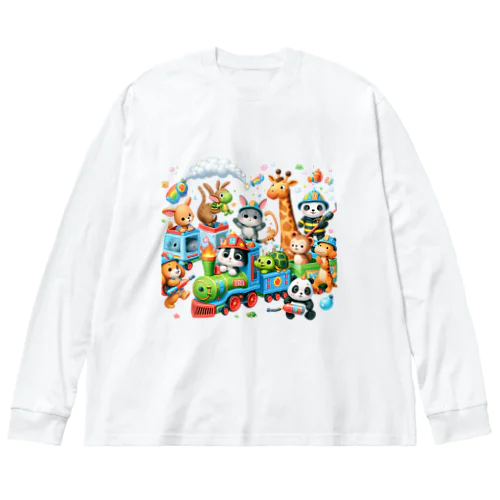 あにまる消防隊 ビッグシルエットロングスリーブTシャツ