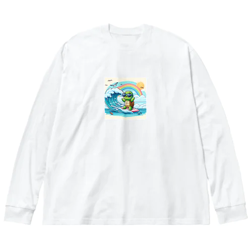 かめっち波乗りサーフィン Big Long Sleeve T-Shirt