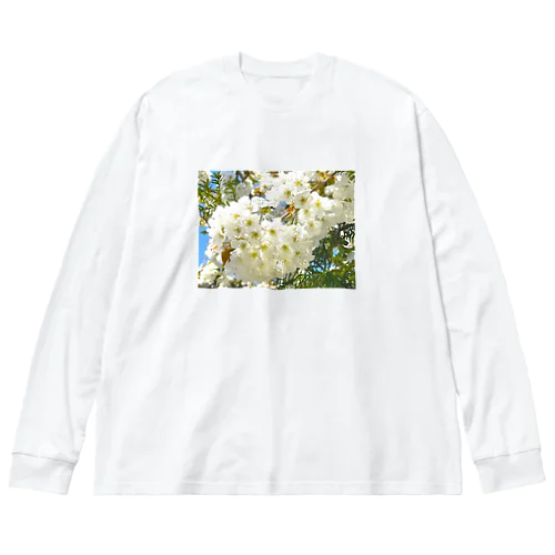 白桜 ビッグシルエットロングスリーブTシャツ