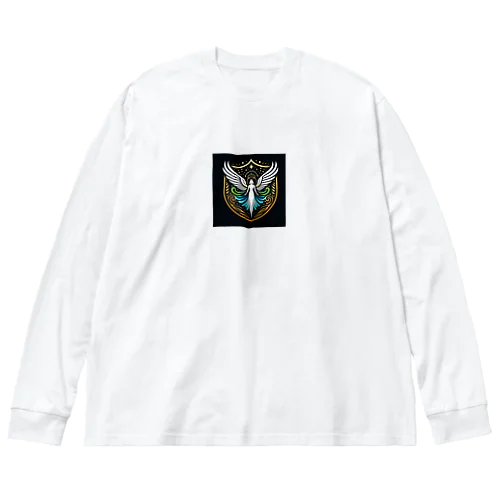 天使の盾 Big Long Sleeve T-Shirt