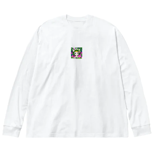南国で癒やされるねこちゃん Big Long Sleeve T-Shirt