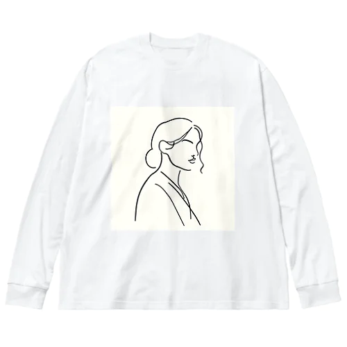 一筆書き風アート3 Big Long Sleeve T-Shirt