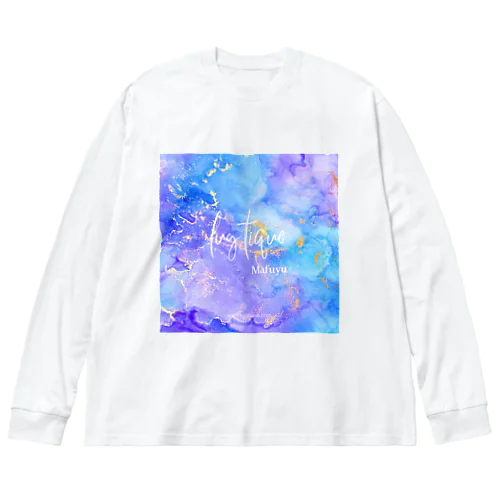 ルミナス手描き水彩画アート Big Long Sleeve T-Shirt