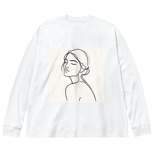 一筆書き風アート7 Big Long Sleeve T-Shirt