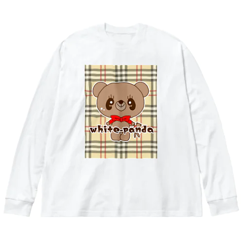 チェック大好きくまくん♪ Big Long Sleeve T-Shirt