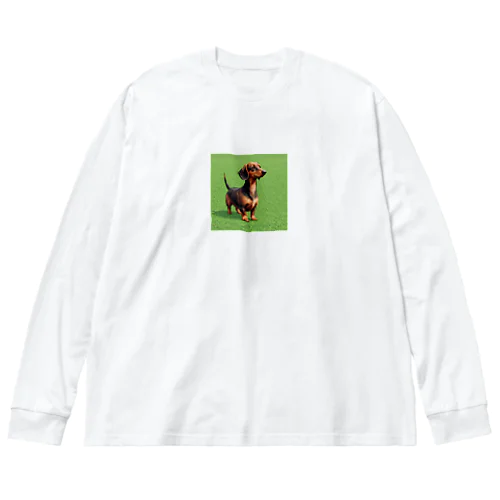 ドット絵のダックスフンド Big Long Sleeve T-Shirt