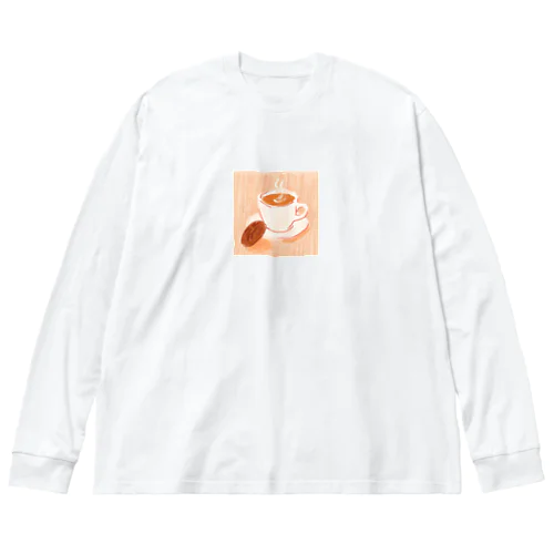 レトロ風なコーヒーイラストグッズ Big Long Sleeve T-Shirt