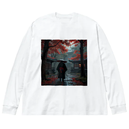 雨の中の侍 Big Long Sleeve T-Shirt