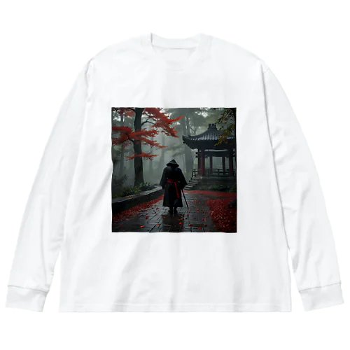 雨の中の侍2 ビッグシルエットロングスリーブTシャツ