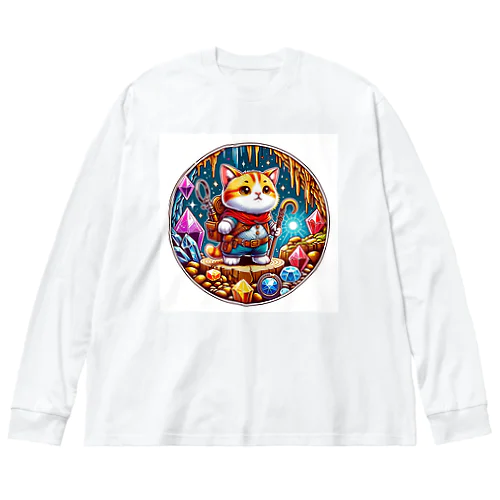 冒険のドワーフキャット Tシャツ - 子ども用 Big Long Sleeve T-Shirt