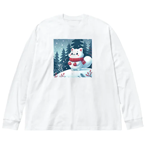 雪ねこ Big Long Sleeve T-Shirt