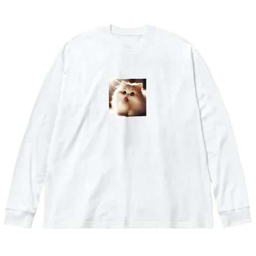 声だして　呼び込むねこちゃん Big Long Sleeve T-Shirt