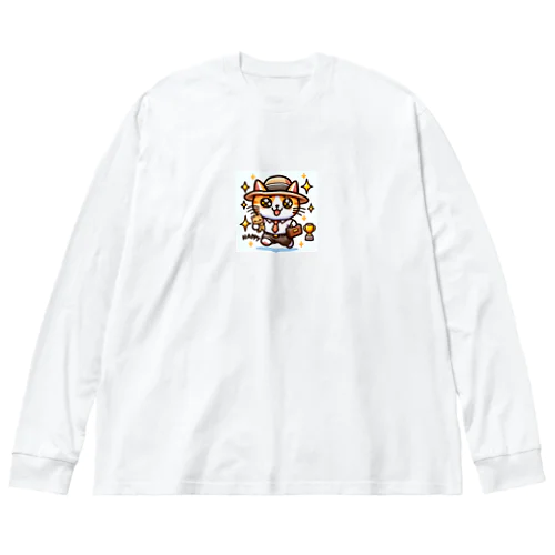 忙しそうな猫2 Big Long Sleeve T-Shirt