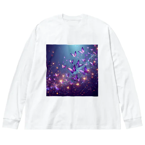 紫蝶・壱 Big Long Sleeve T-Shirt