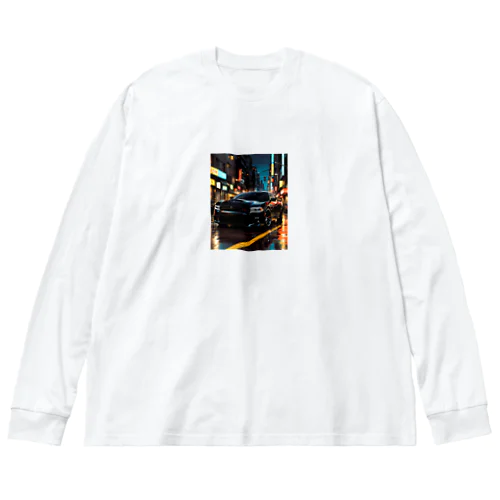 Dodge 風 ビッグシルエットロングスリーブTシャツ