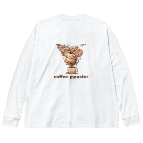 coffee monster Bourbon ビッグシルエットロングスリーブTシャツ