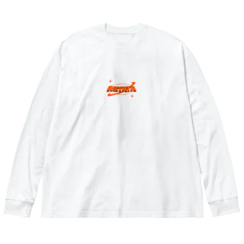 ASTRTA【ORANGE】 ビッグシルエットロングスリーブTシャツ