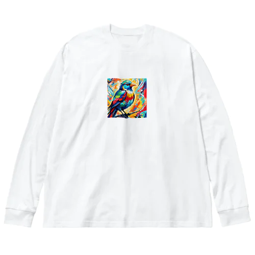 シマエナガ ビッグシルエットロングスリーブTシャツ