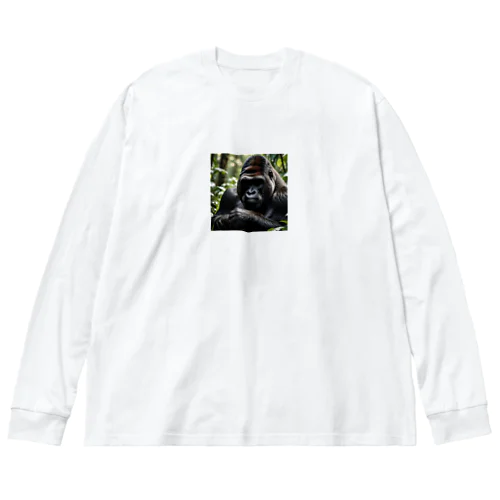 疲れたゴリラ Big Long Sleeve T-Shirt