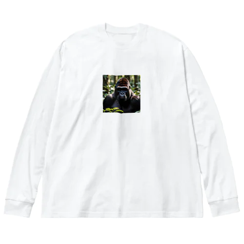 驚いているゴリラ Big Long Sleeve T-Shirt