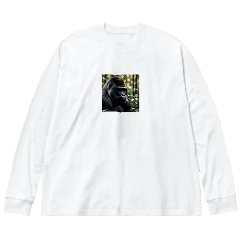 無口なゴリラ Big Long Sleeve T-Shirt