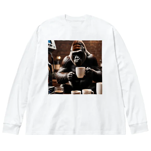 カフェゴリラ Big Long Sleeve T-Shirt