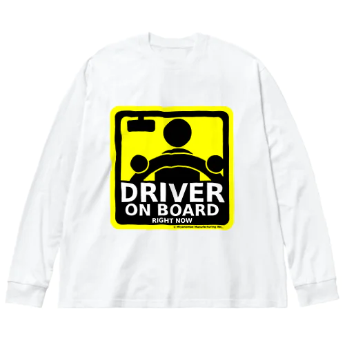 DRIVER ON BOARD ビッグシルエットロングスリーブTシャツ