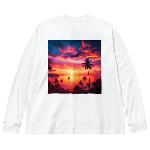 「美しい夕焼け」グッズ Big Long Sleeve T-Shirt