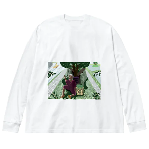 百姓と地蔵 Big Long Sleeve T-Shirt