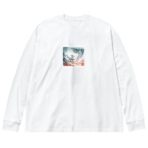 狐の冒険：魔法の森 Big Long Sleeve T-Shirt