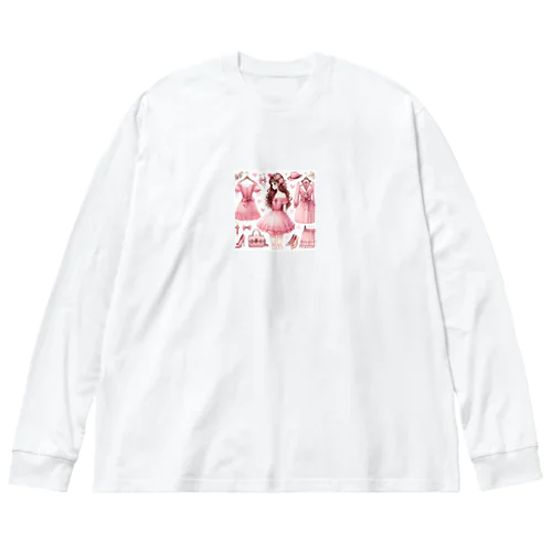 ピンク大好き Big Long Sleeve T-Shirt