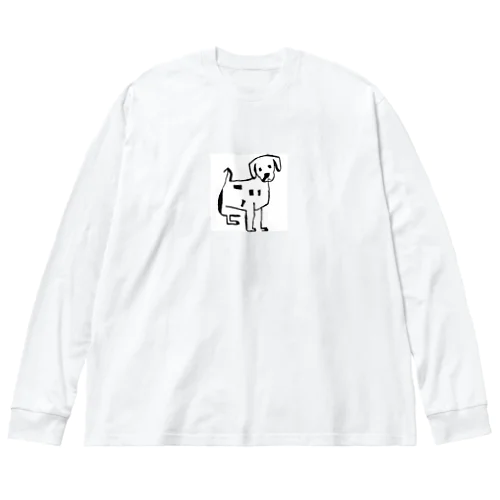 下手くそな犬 ビッグシルエットロングスリーブTシャツ