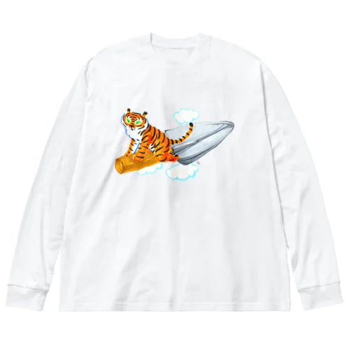 スコップ（移植ゴテ）とトラちゃん Big Long Sleeve T-Shirt