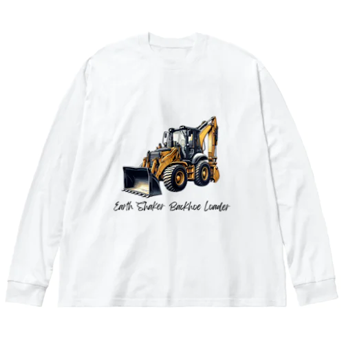 建設の達人 働く車 01 ビッグシルエットロングスリーブTシャツ