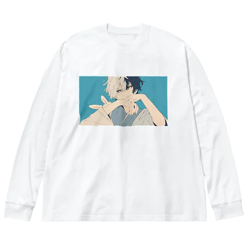 着物とうさ耳 Big Long Sleeve T-Shirt