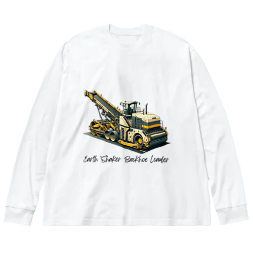 建設の達人 働く車 06 ビッグシルエットロングスリーブTシャツ