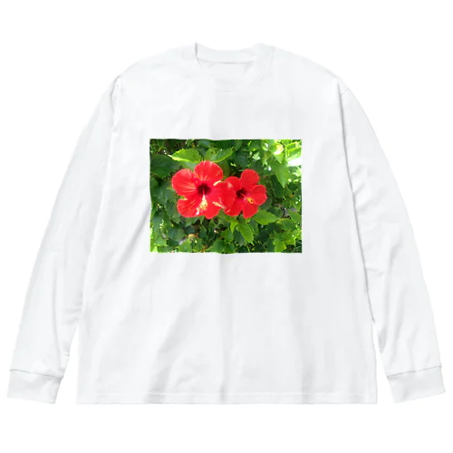 南国　ハイビスカス　パワースポット Big Long Sleeve T-Shirt